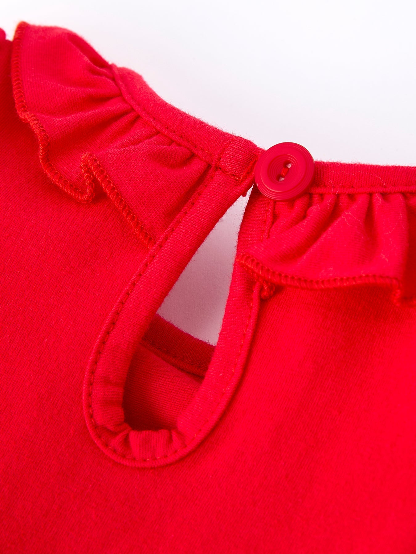 Christmas Smocked Girls Romper with Green Bow and Tree Embroidery