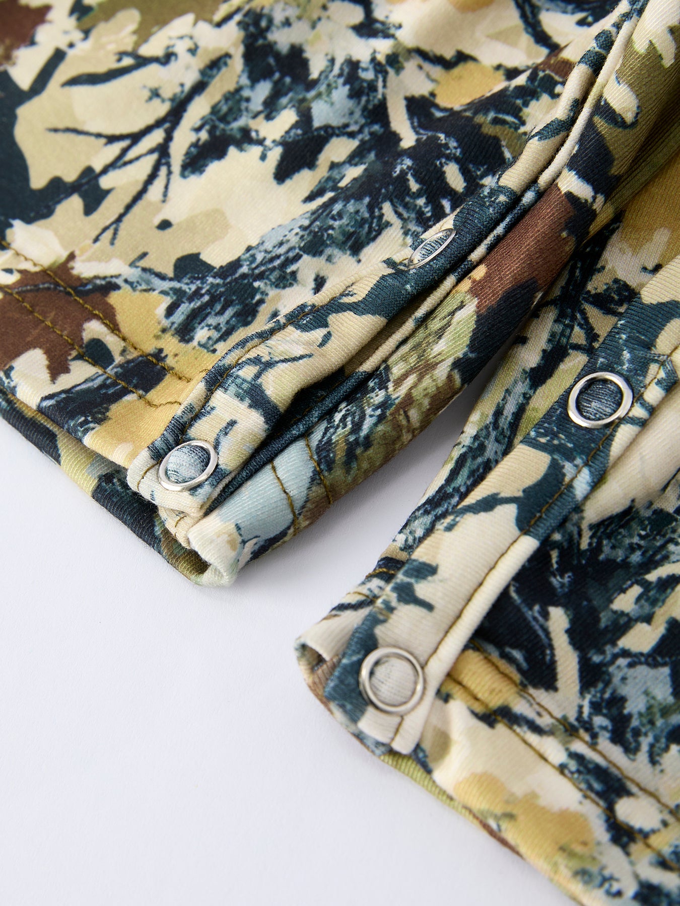 PREORDER Camo Duck Smocking Embroidery Baby Boy Romper