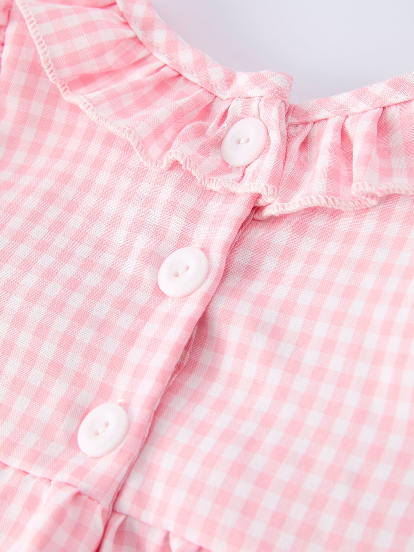 Baby Girls Summer Crocodile Embroidered Smocked Romper