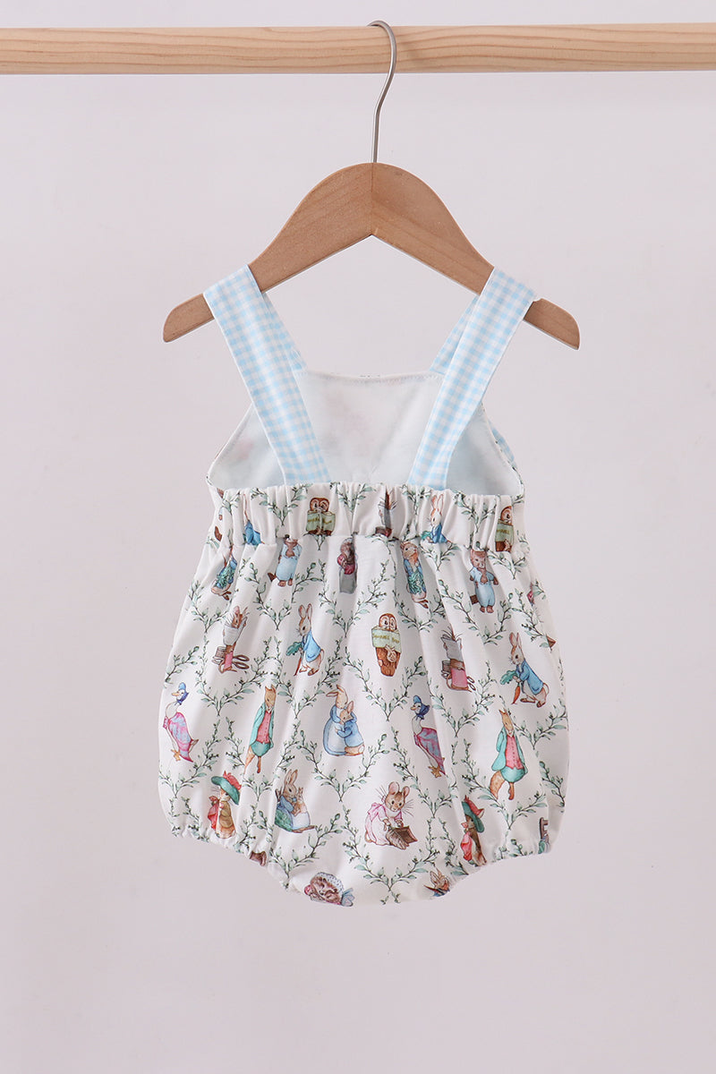 Blue bunny bow bubble