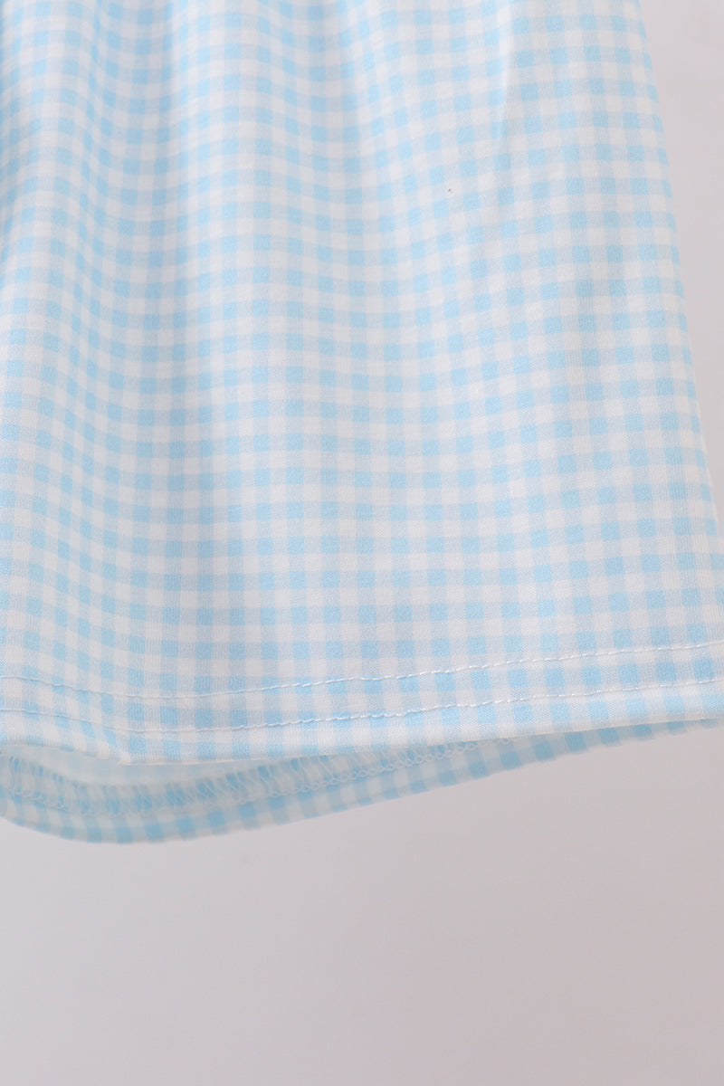 Blue bunny print set