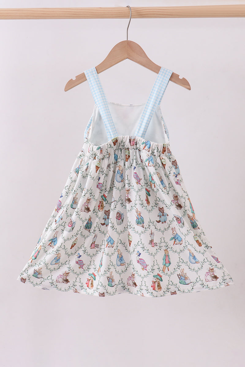 Blue bunny bow dress