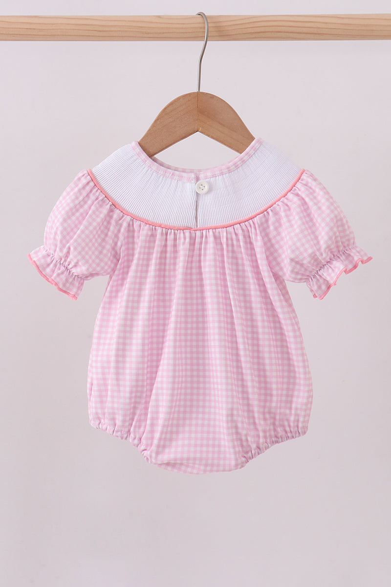 Pink bunny embroidery bubble