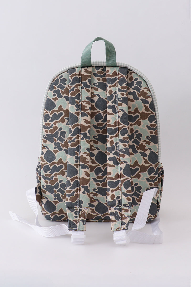 Camouflage deer print backpack