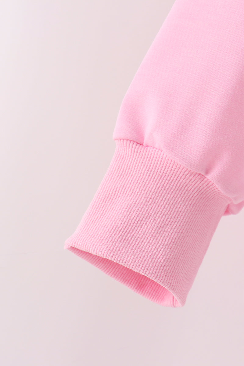 Pink bow pearl mom&me sweatshirt