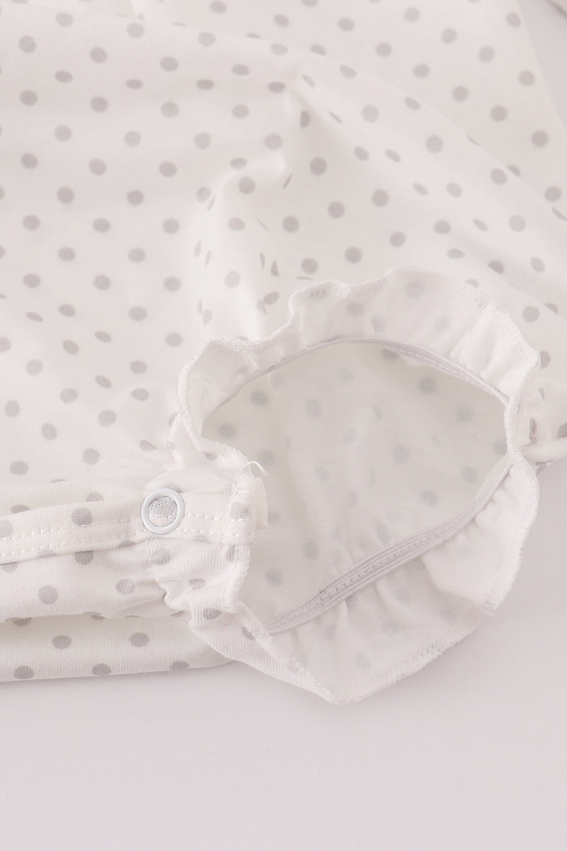 Alabama polka dot elephant french knot bubble