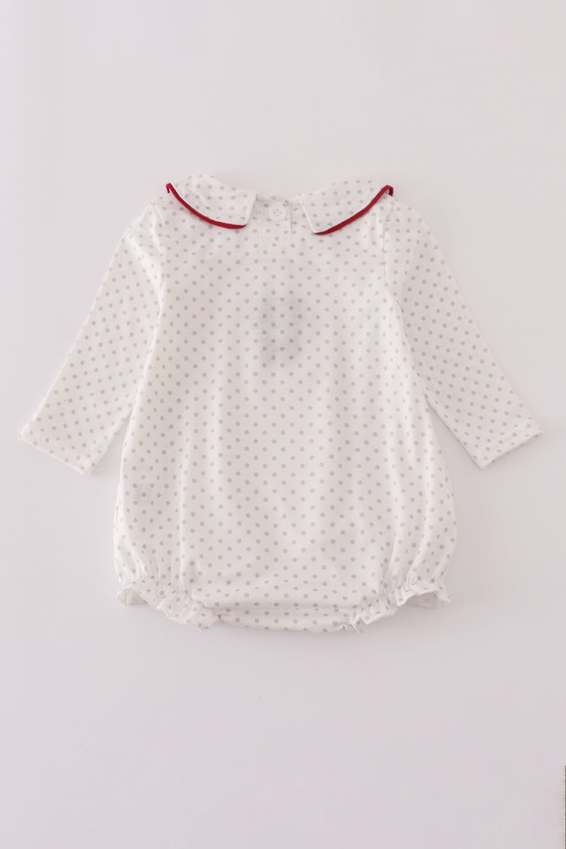 Alabama polka dot elephant french knot bubble