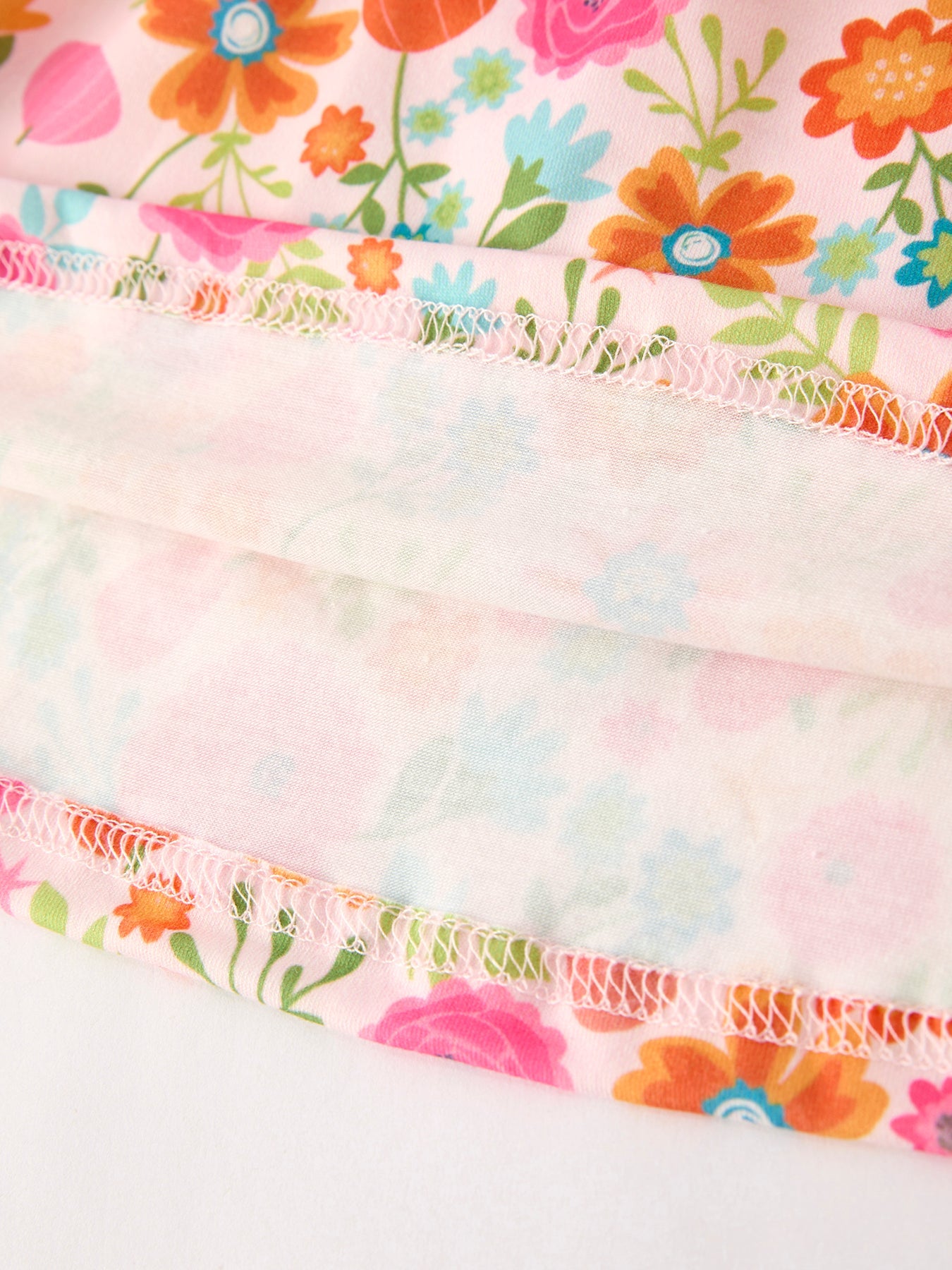 Autumn  Thanksgiving Pumpkin Embroidery Smock Floral Girls Dress