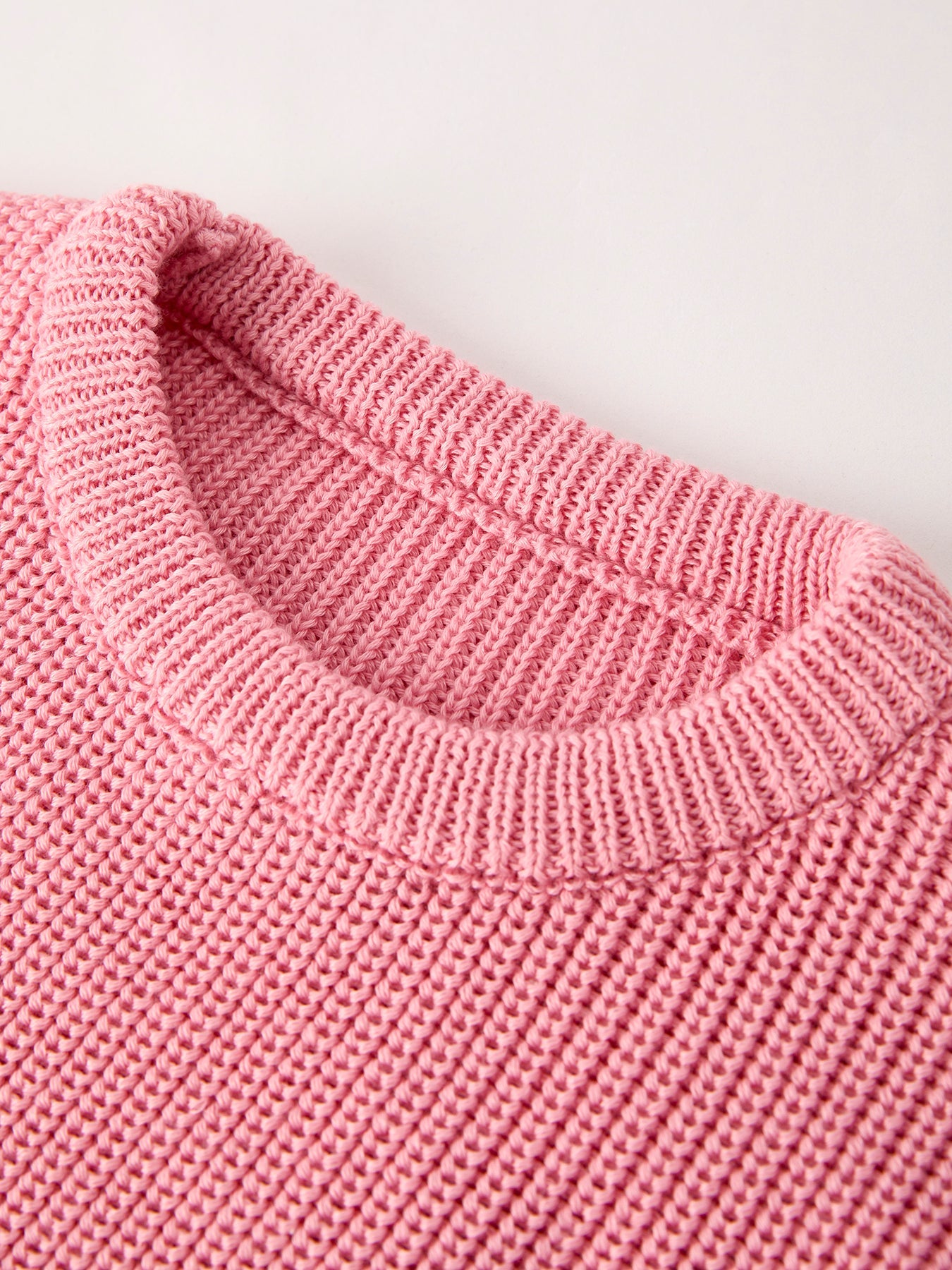 Christmas Winter Bow Girls Pink Pullover Sweater