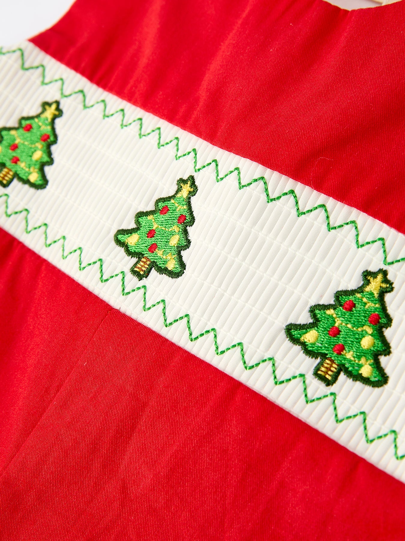 Christmas Baby Boys Romper: Adorable Green Christmas Tree Embroidery