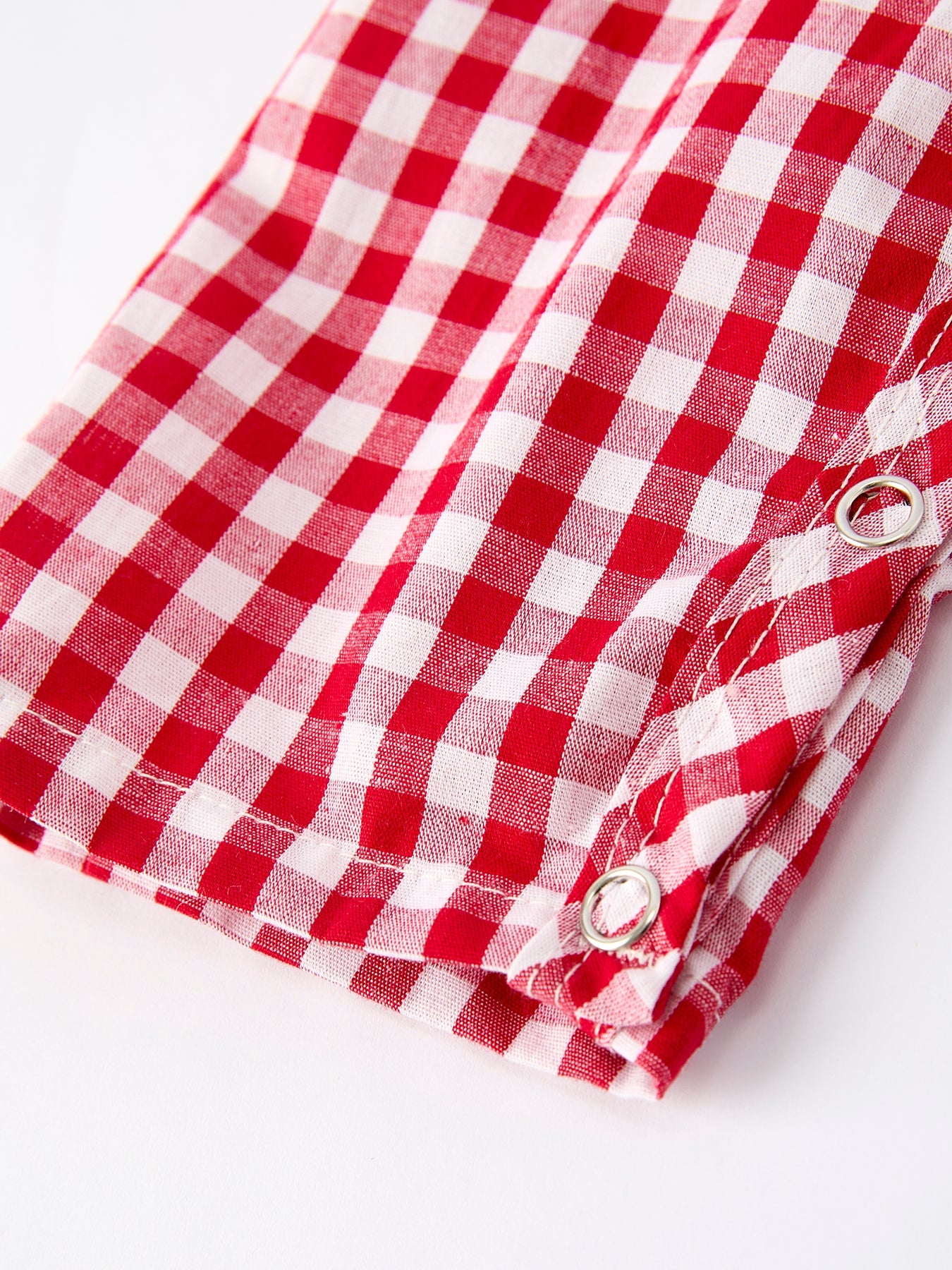 Christmas Smocking Embroidered Christmas Tree Plaid Plaid Baby Boy Romper