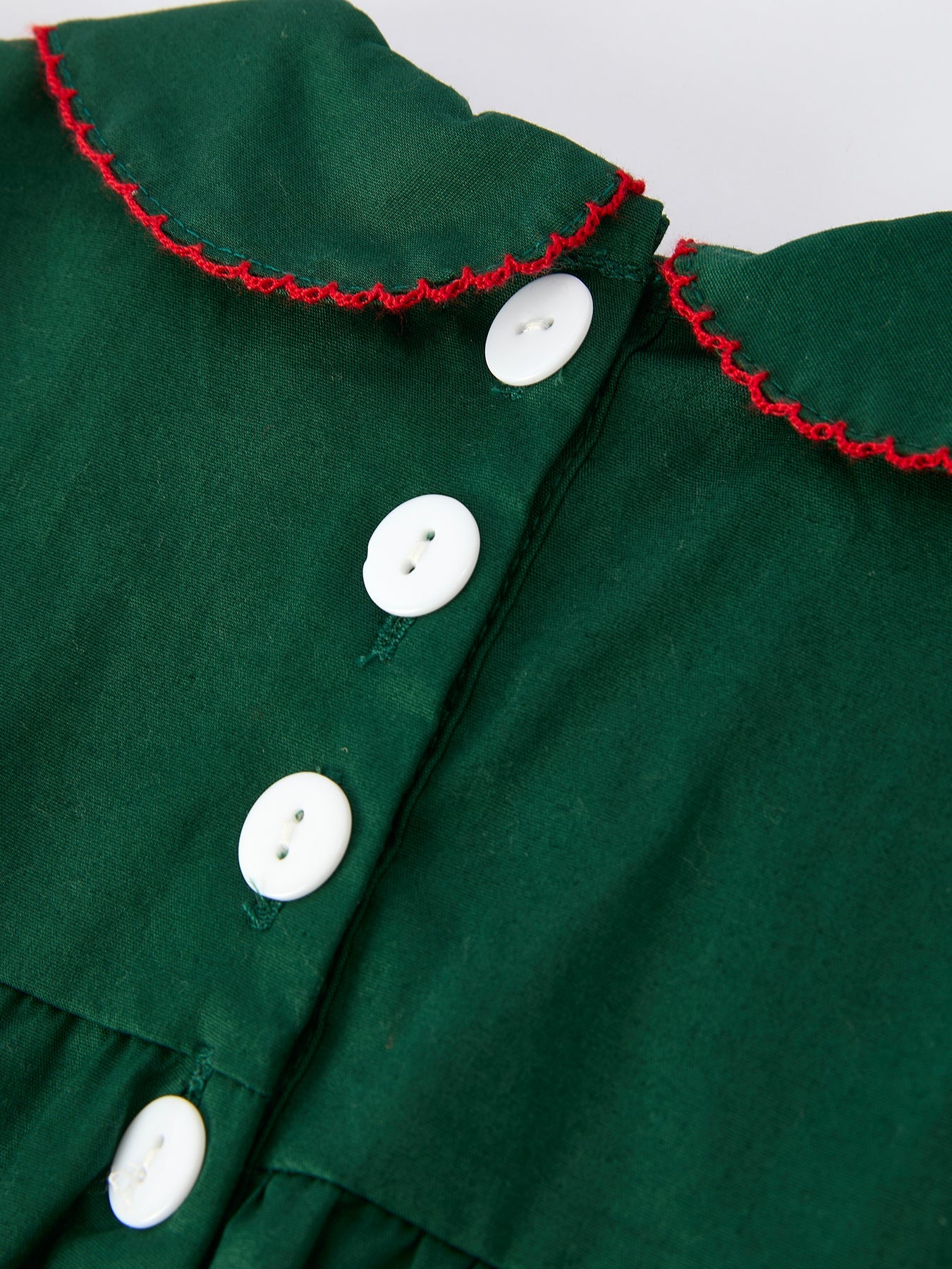 Baby Girls Holiday Outfit – Santa Bow Green Christmas Romper