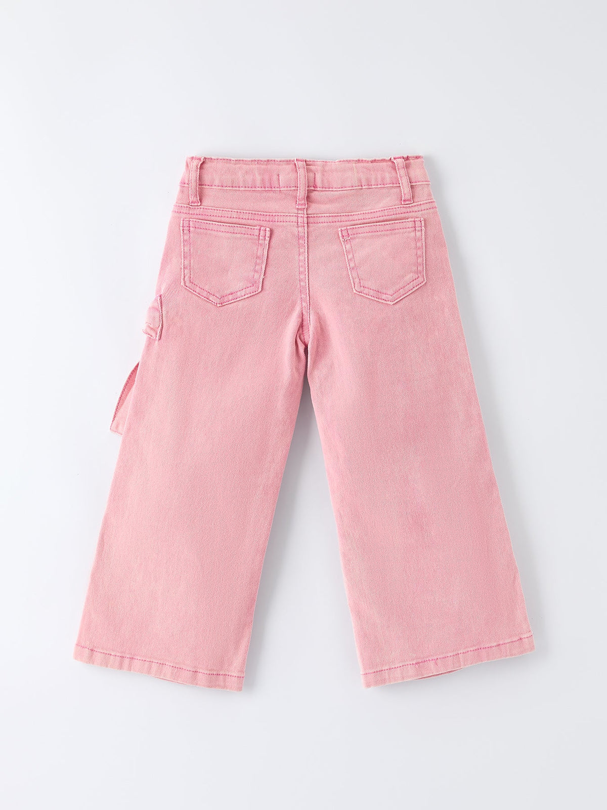 Pink Bow Girls Denim Pants