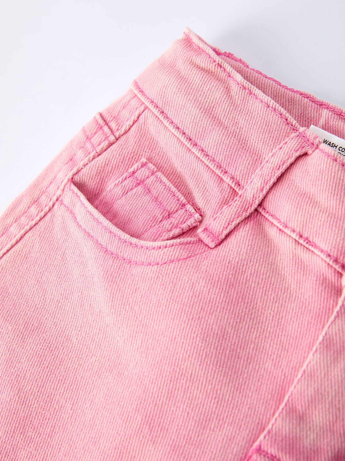 Pink Bow Girls Denim Pants