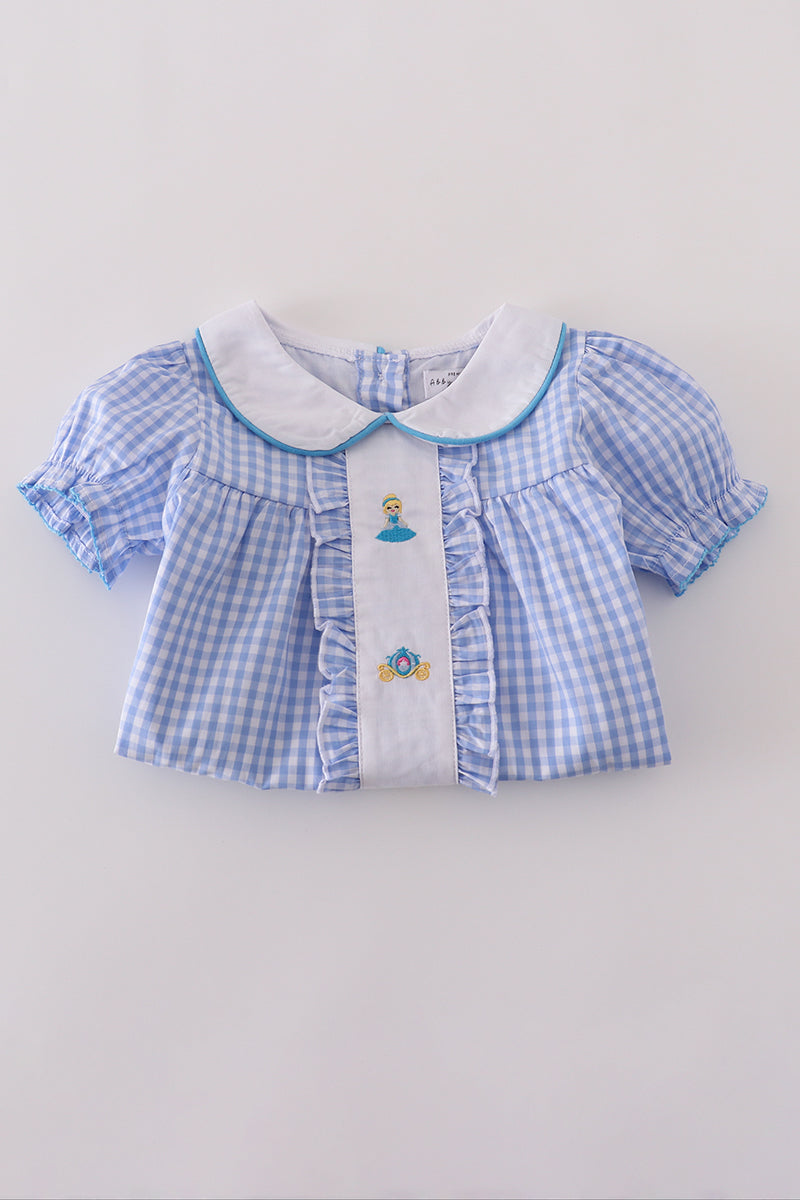 Blue princess pumpkin ruffle set