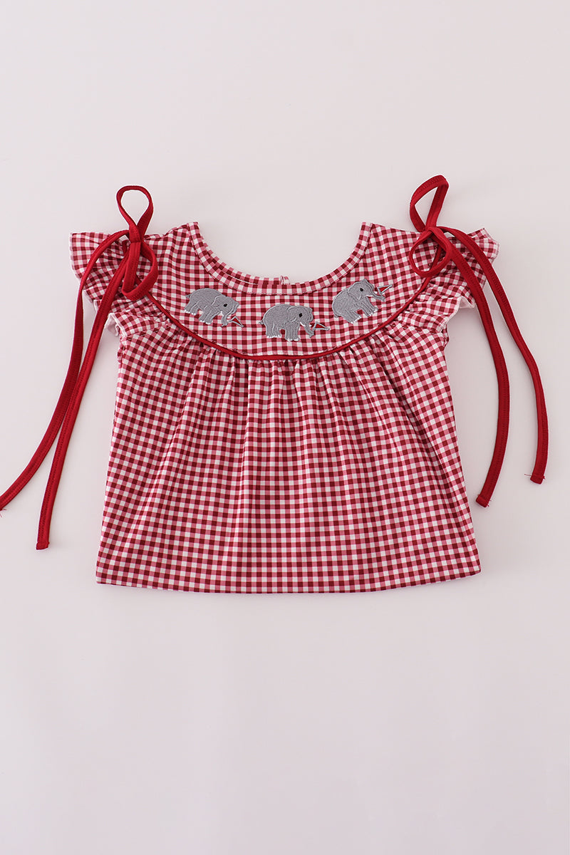 Alabama roll tide elephant embroidery dress