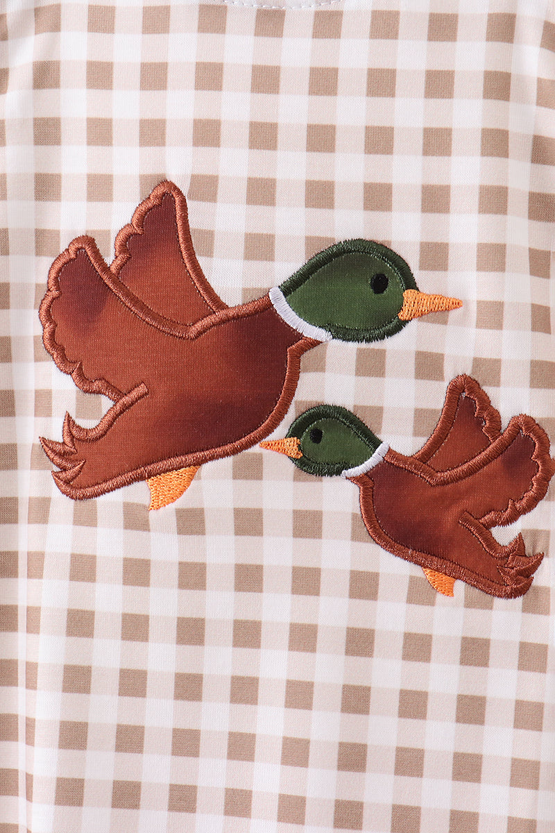 Green mallard applique bubble