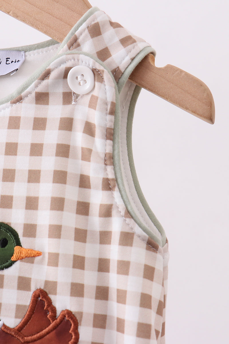 Green mallard applique bubble