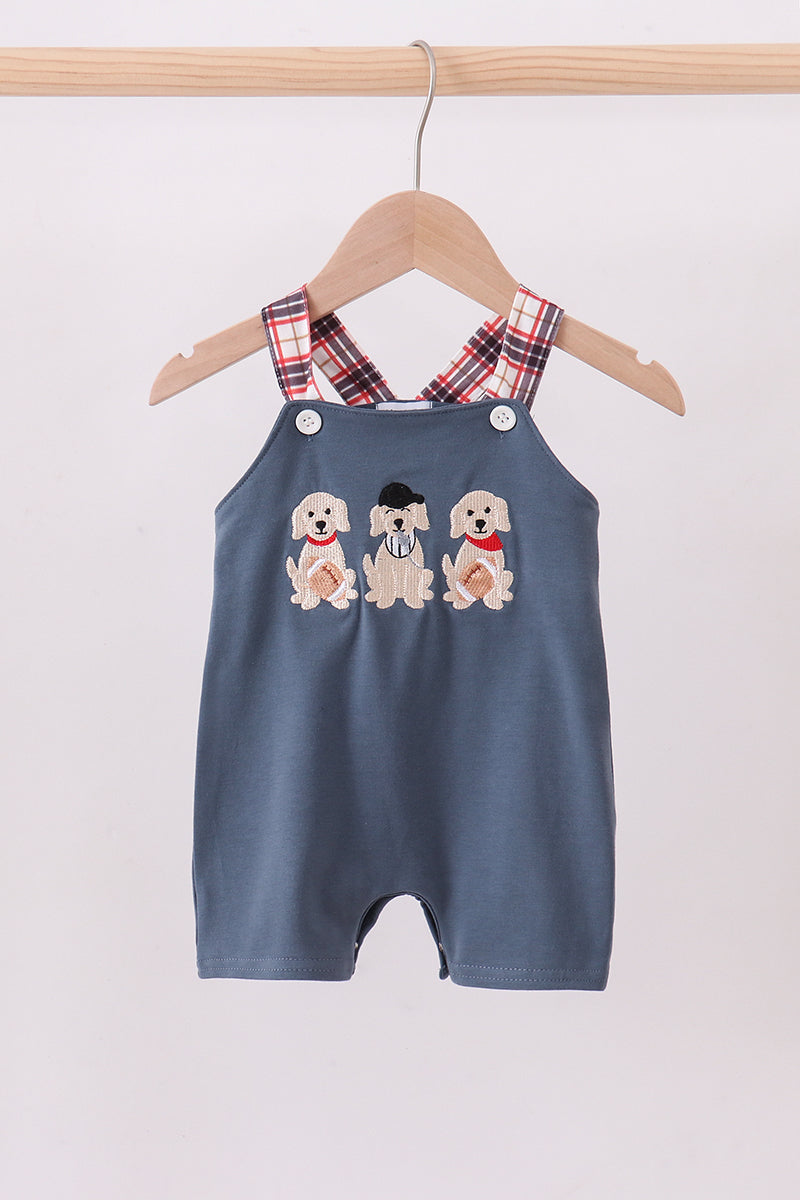 Navy puppy football applique jonjon