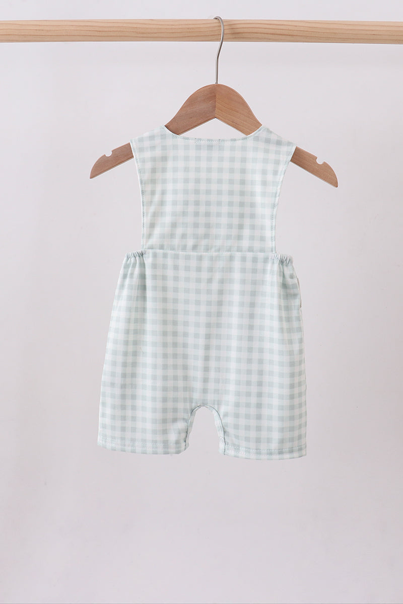 Sage he is risen smocked gingham jonjon