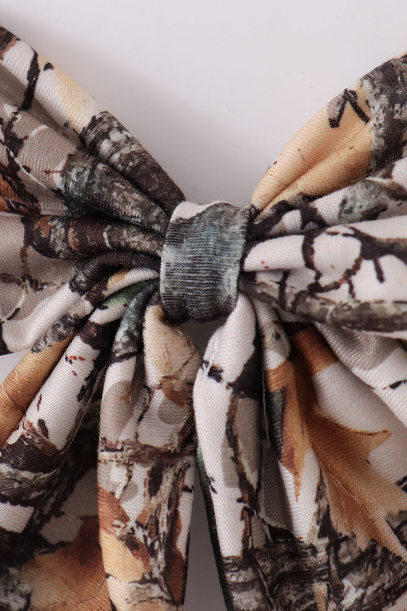 Camouflage sailor hair bow