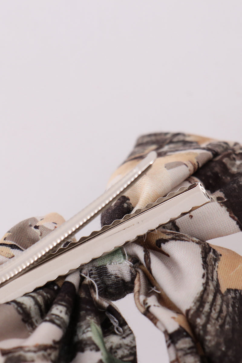 Camouflage sailor hair bow