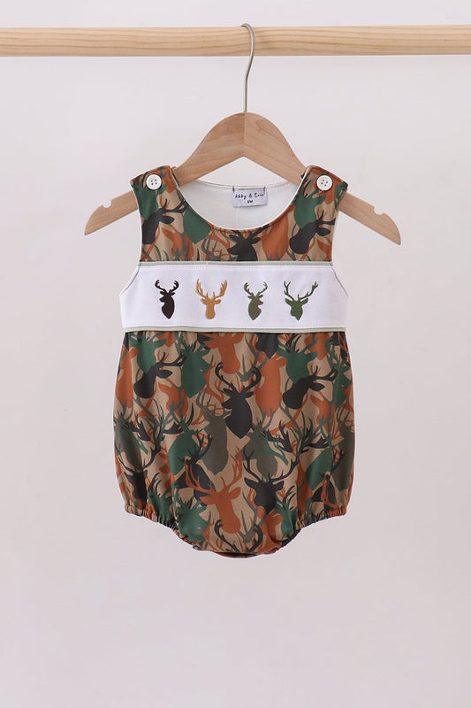 Camouflage deer antler embroidery bubble