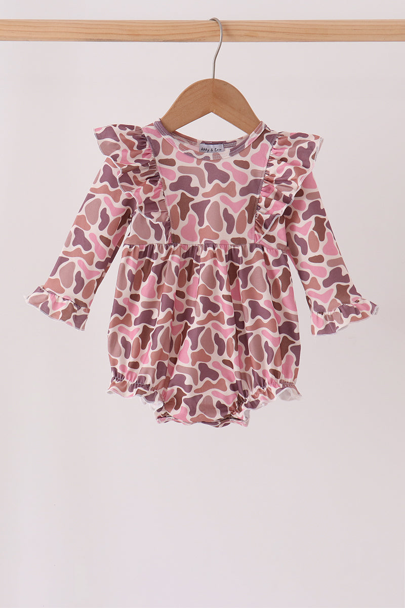 Pink leopard rufle bubble